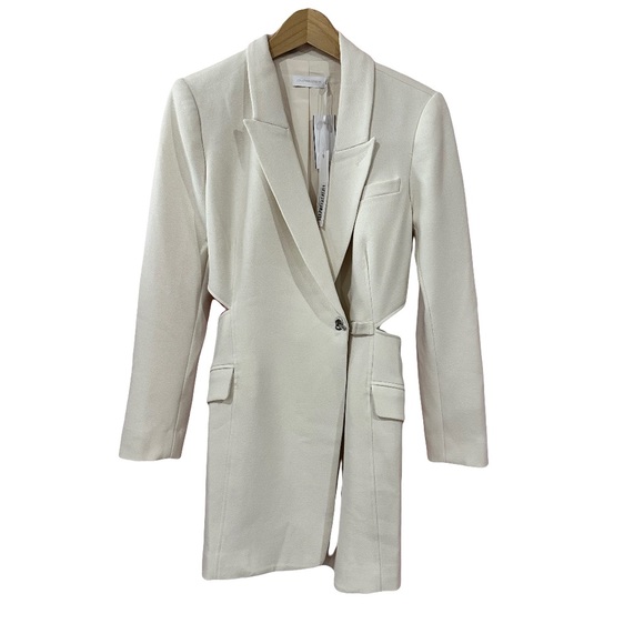 Jonathan Simkhai Jada Cut-Out Mini Blazer Dress- Sz 4 - Picture 2 of 15